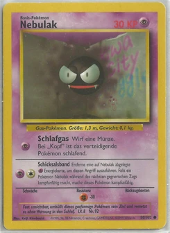Pokémon-Karte Nebulak 050/102
