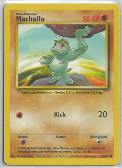 Pokémon-Karte Machollo 052/102