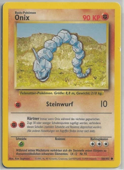 Pokémon-Karte Onix 056/102