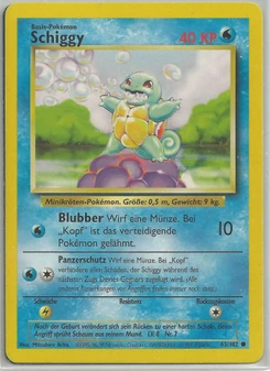 Pokémon-Karte Schiggy 063/102