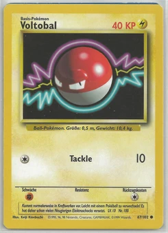 Pokémon-Karte Voltobal 067/102