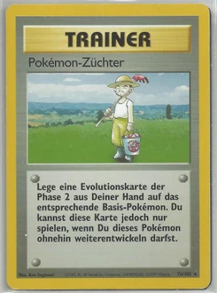 Pokémon-Karte Pokémon-Züchter 076/102