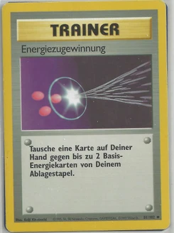 Pokémon-Karte Energiezugewinnung 081/102