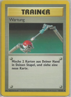Pokémon-Karte Wartung 083/102