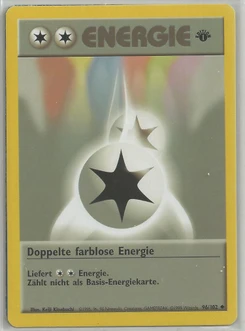 Pokémon-Karte Doppelte farblose Energie 096/102