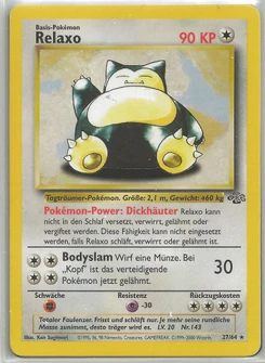 Pokémon-Karte Relaxo 027/064