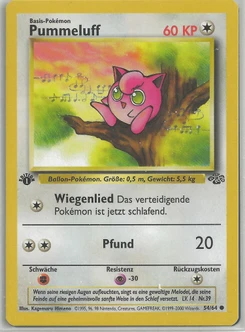 Pokémon-Karte Pummeluff 054/064
