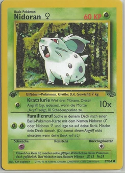 Pokémon-Karte Nidoran W 057/064