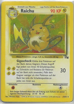 Pokémon-Karte Raichu 014/062