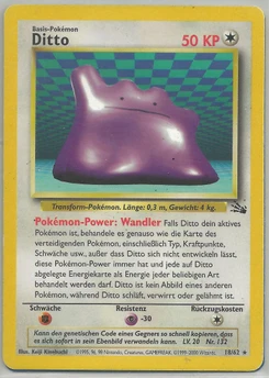 Pokémon-Karte Ditto 018/062
