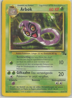 Pokémon-Karte Arbok 031/062
