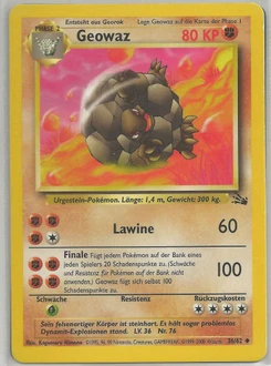 Pokémon-Karte Geowaz 036/062