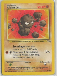 Pokémon-Karte Kleinstein 047/062