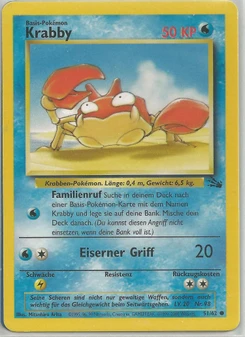 Pokémon-Karte Krabby 051/062