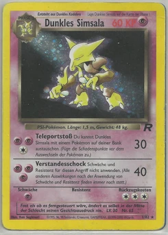 Pokémon-Karte Dunkles Simsala 001/082