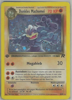 Pokémon-Karte Dunkles Machomei 010/082