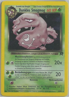 Pokémon-Karte Dunkles Smogmog 014/082
