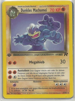 Pokémon-Karte Dunkles Machomei 027/082