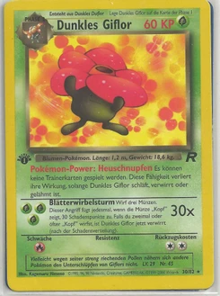 Pokémon-Karte Dunkles Giflor 030/082