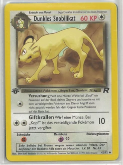 Pokémon-Karte Dunkles Snobilikat 042/082
