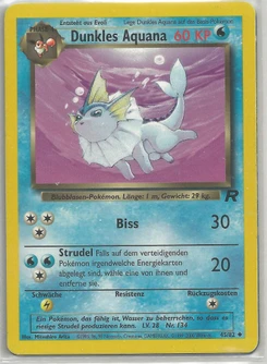 Pokémon-Karte Dunkles Aquana 045/082