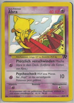 Pokémon-Karte Abra 049/082