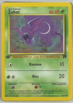 Pokémon-Karte Zubat 070/082