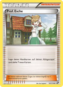 Pokémon-Karte Prof. Esche 101/114