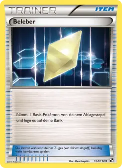 Pokémon-Karte Beleber 102/114