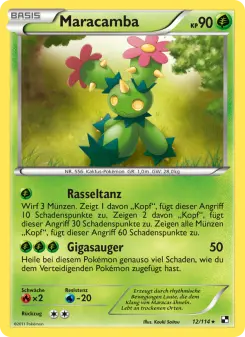 Pokémon-Karte Maracamba 012/114