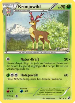 Pokémon-Karte Kronjuwild 014/114