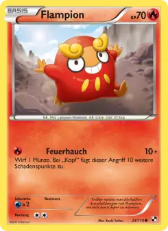 Pokémon-Karte Flampion 023/114