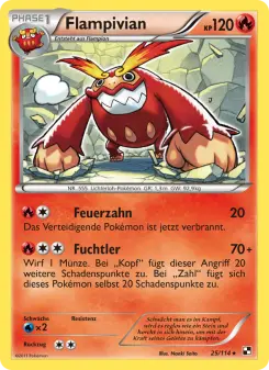 Pokémon-Karte Flampivian 025/114