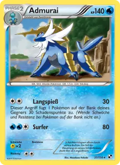 Pokémon-Karte Admurai 031/114