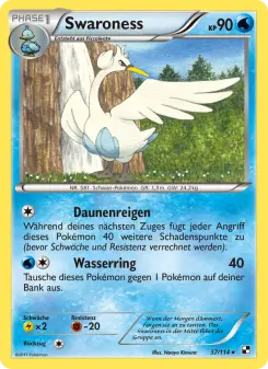 Pokémon-Karte Swaroness 037/114