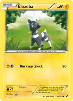 Pokémon-Karte Elezeba 040/114