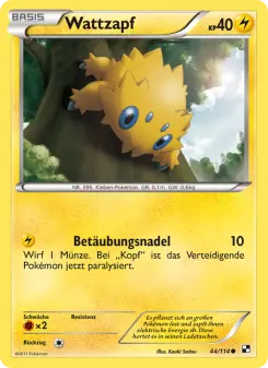 Pokémon-Karte Wattzapf 044/114