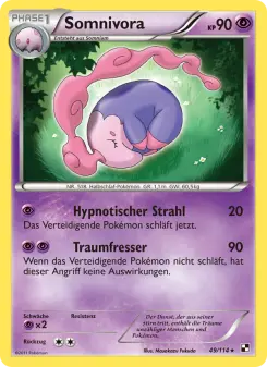 Pokémon-Karte Somnivora 049/114