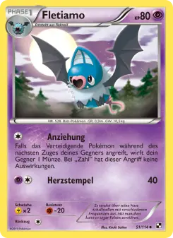 Pokémon-Karte Fletiamo 051/114