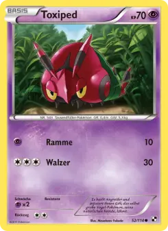 Pokémon-Karte Toxiped 052/114