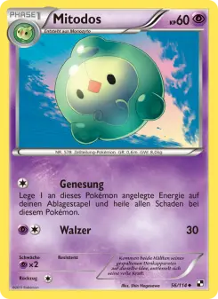 Pokémon-Karte Mitodos 056/114