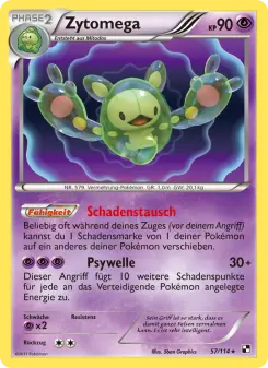 Pokémon-Karte Zytomega 057/114