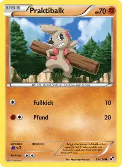Pokémon-Karte Praktibalk 059/114