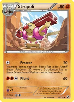 Pokémon-Karte Strepoli 060/114