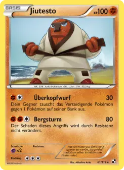 Pokémon-Karte Jiutesto 061/114