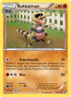 Pokémon-Karte Rokkaiman 064/114