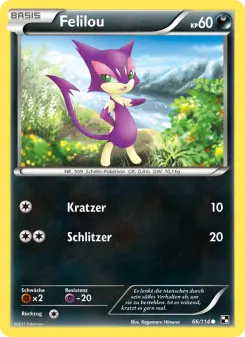 Pokémon-Karte Felilou 066/114