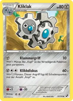 Pokémon-Karte Kliklak 075/114