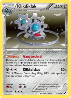 Pokémon-Karte Klikdiklak 076/114