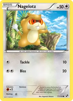 Pokémon-Karte Nagelotz 077/114